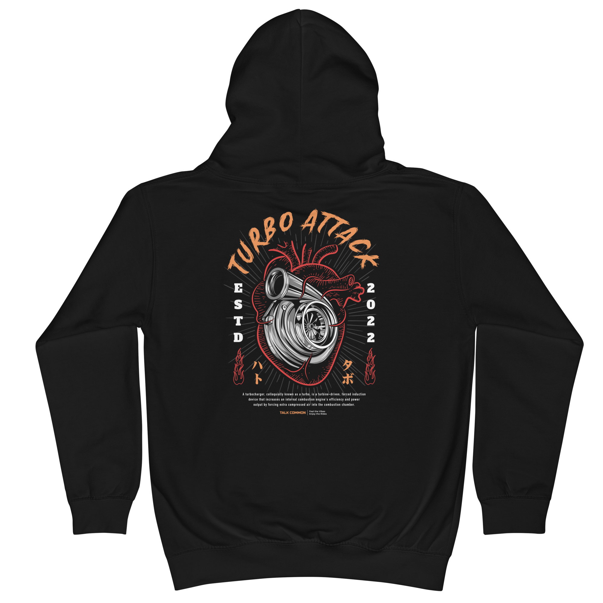 Turbo Attack Youth Hoodie- Back Print