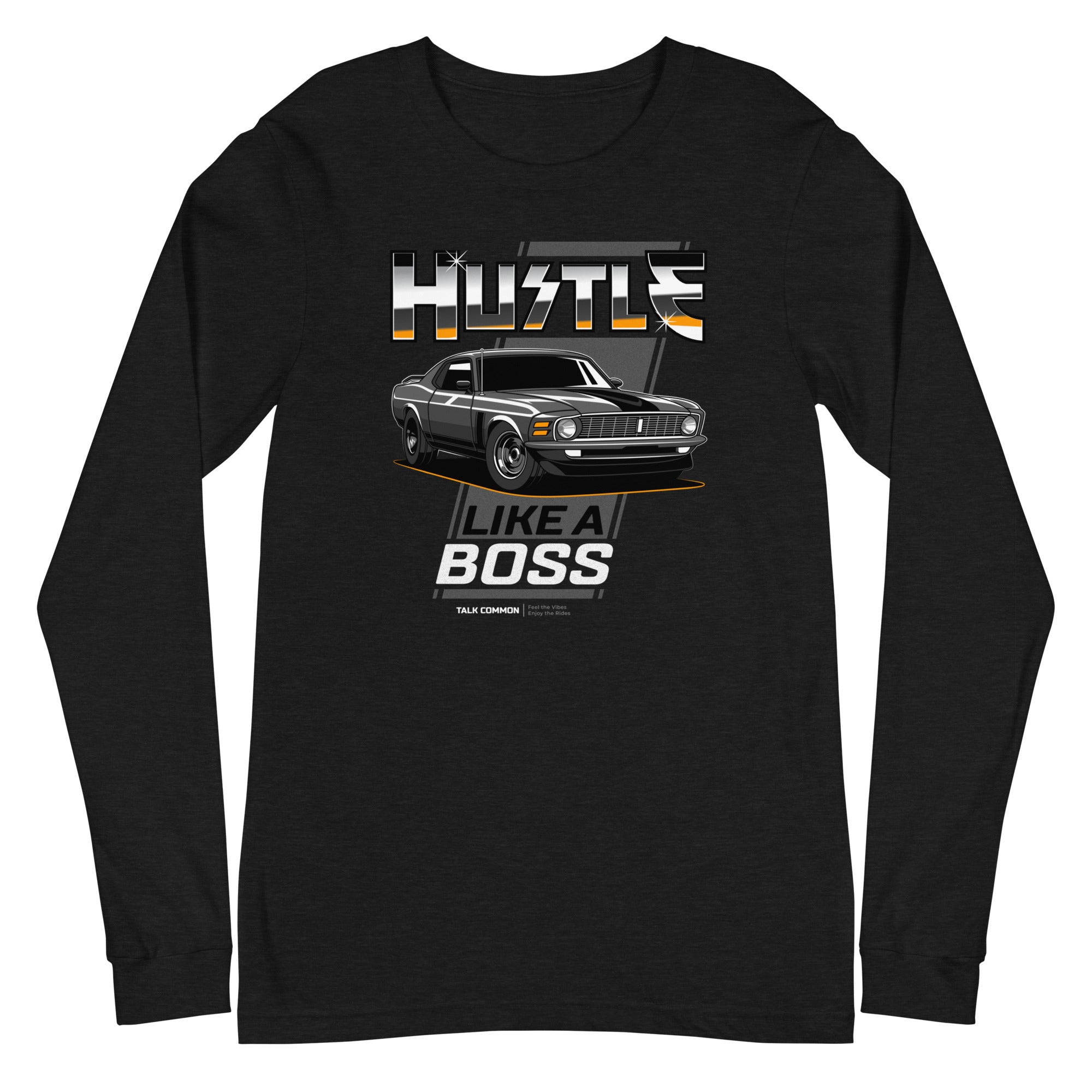 Mustang Boss Longsleeve - white print