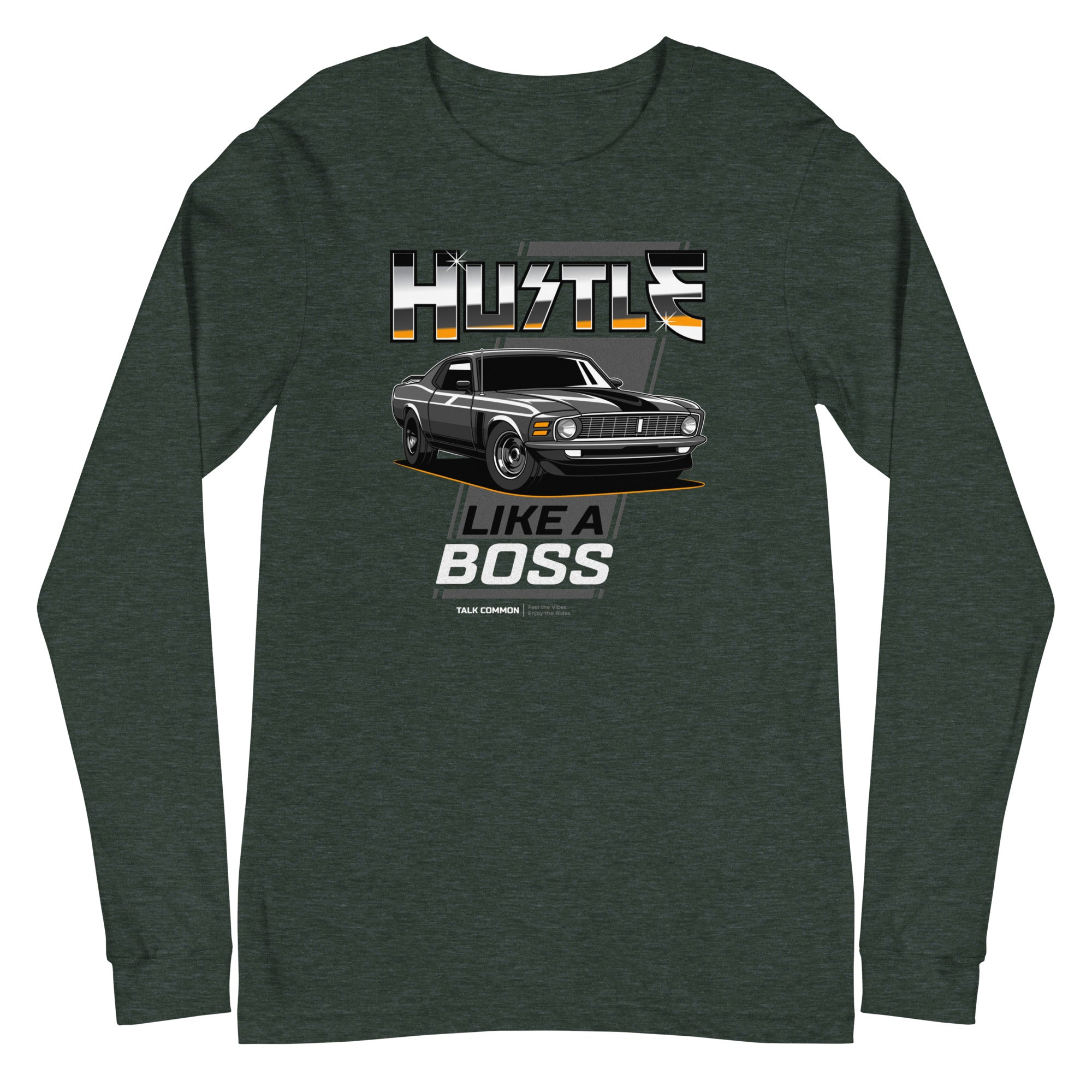 Mustang Boss Longsleeve - white print