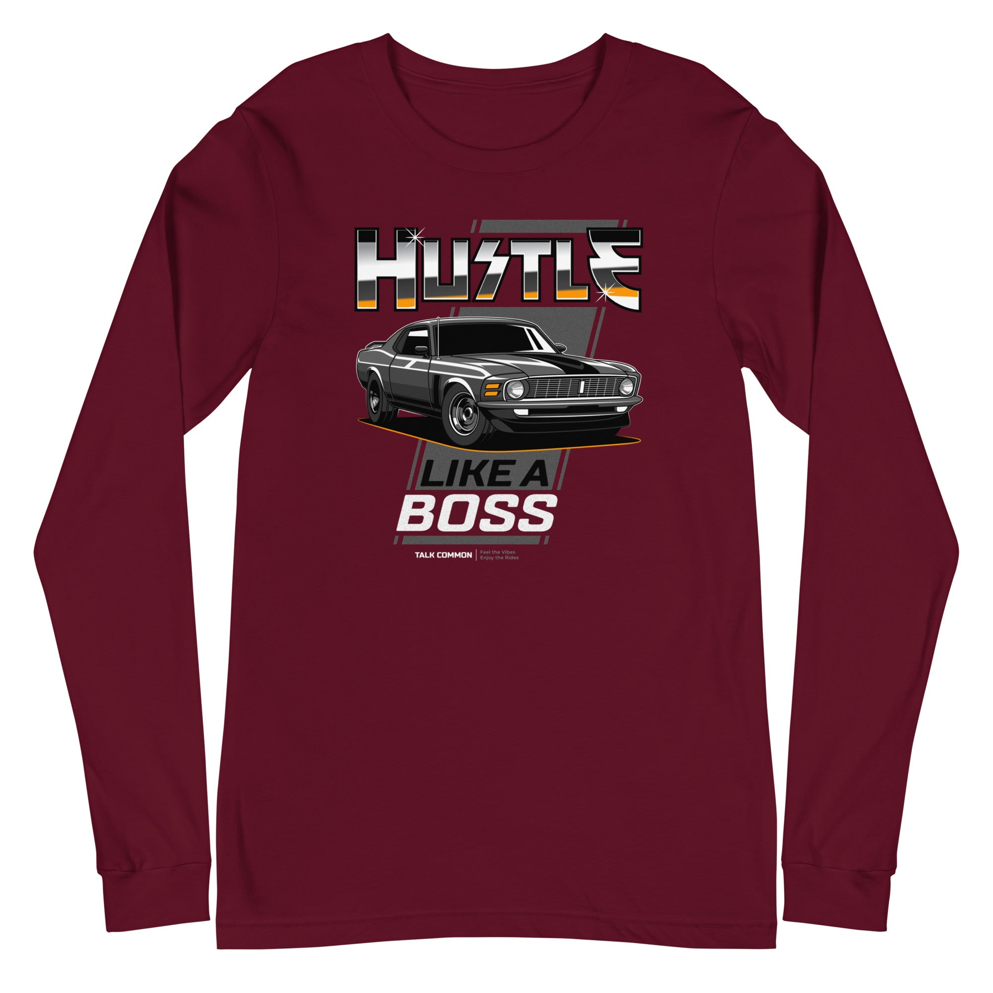 Mustang Boss Longsleeve - white print