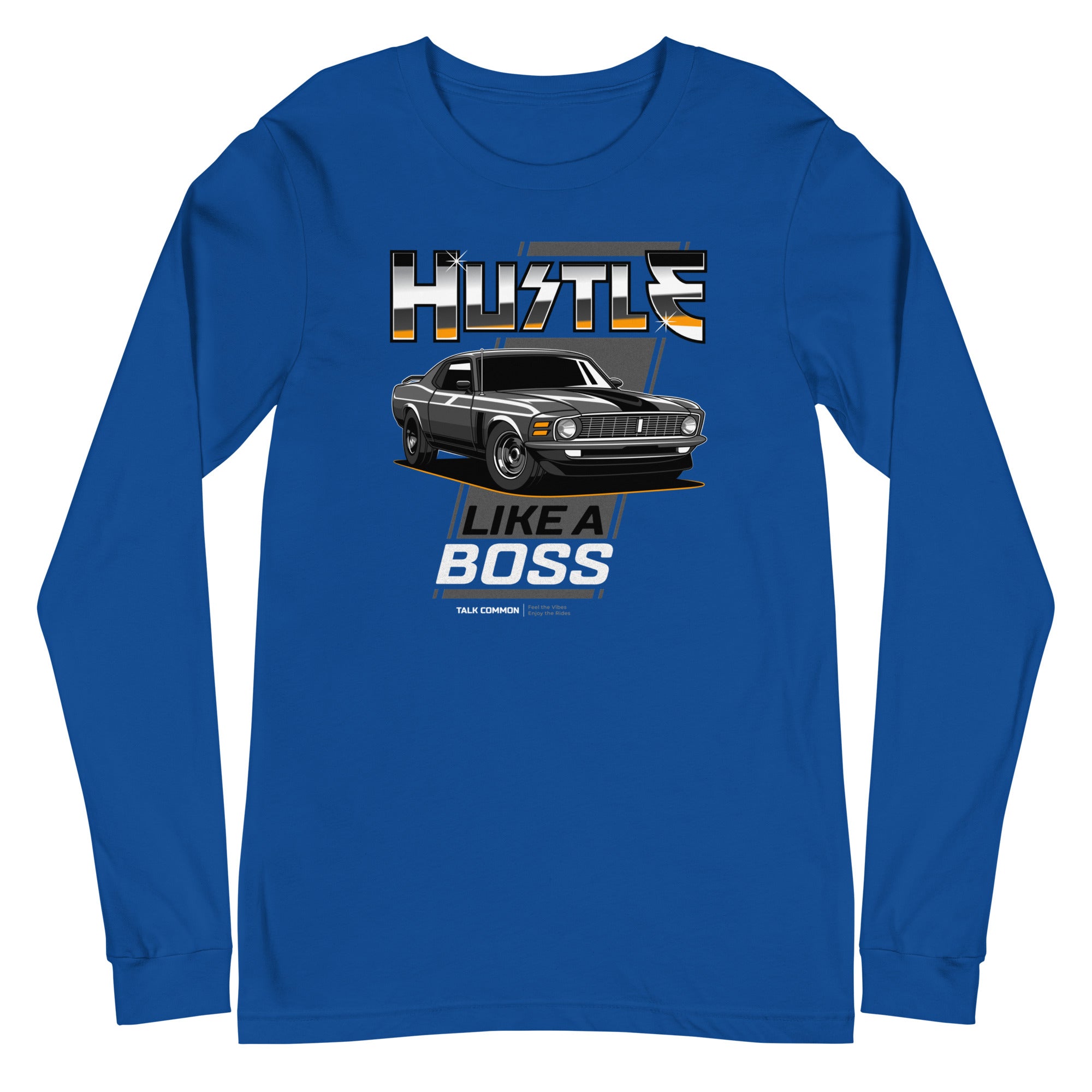 Mustang Boss Longsleeve - white print