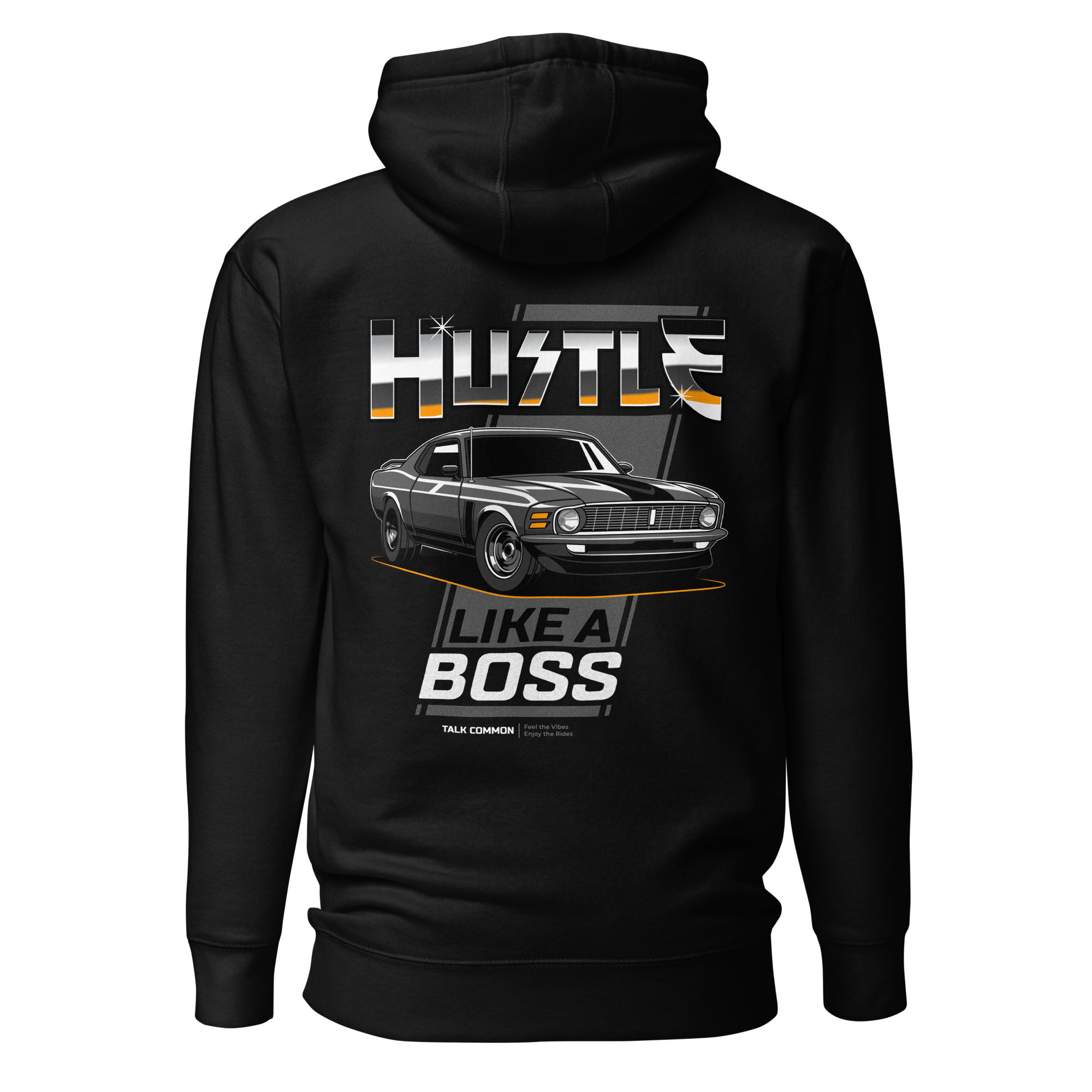 Mustang Boss Hoodie - white print