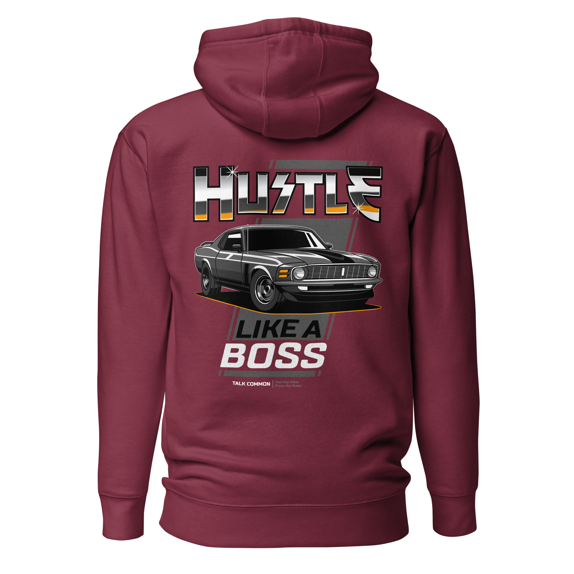 Mustang Boss Hoodie - white print