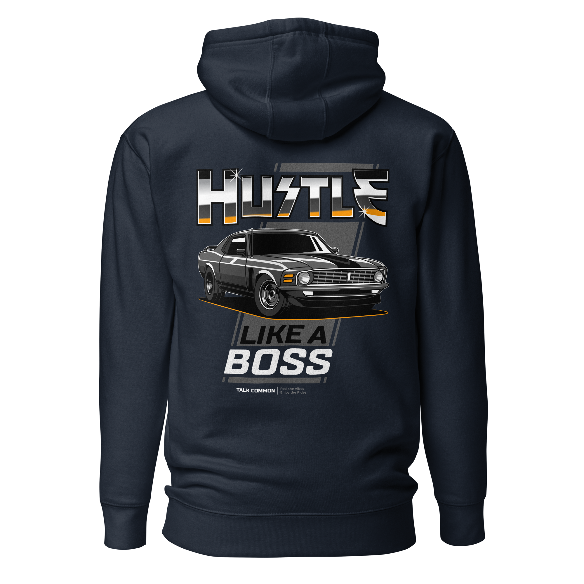 Mustang Boss Hoodie - white print