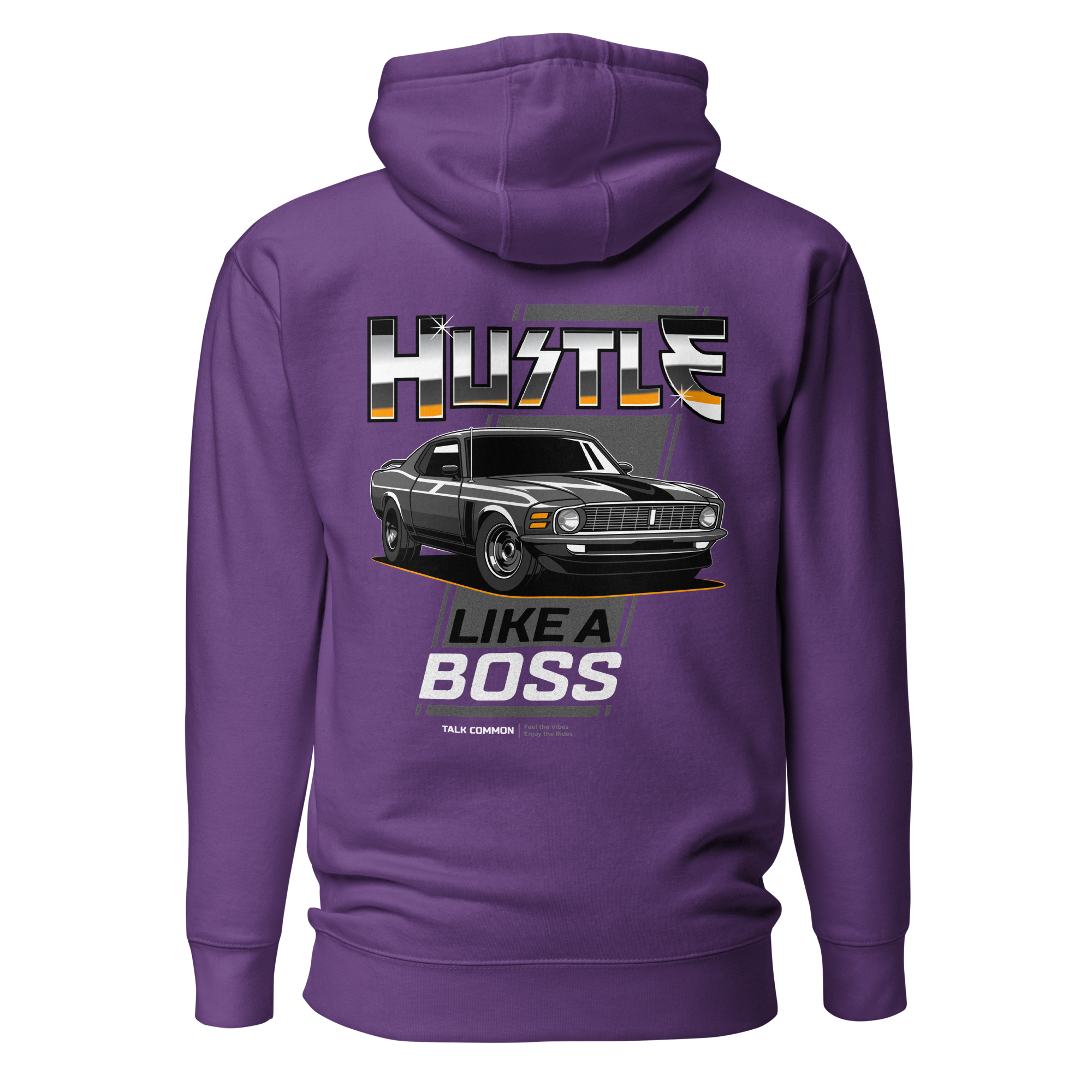 Mustang Boss Hoodie - white print