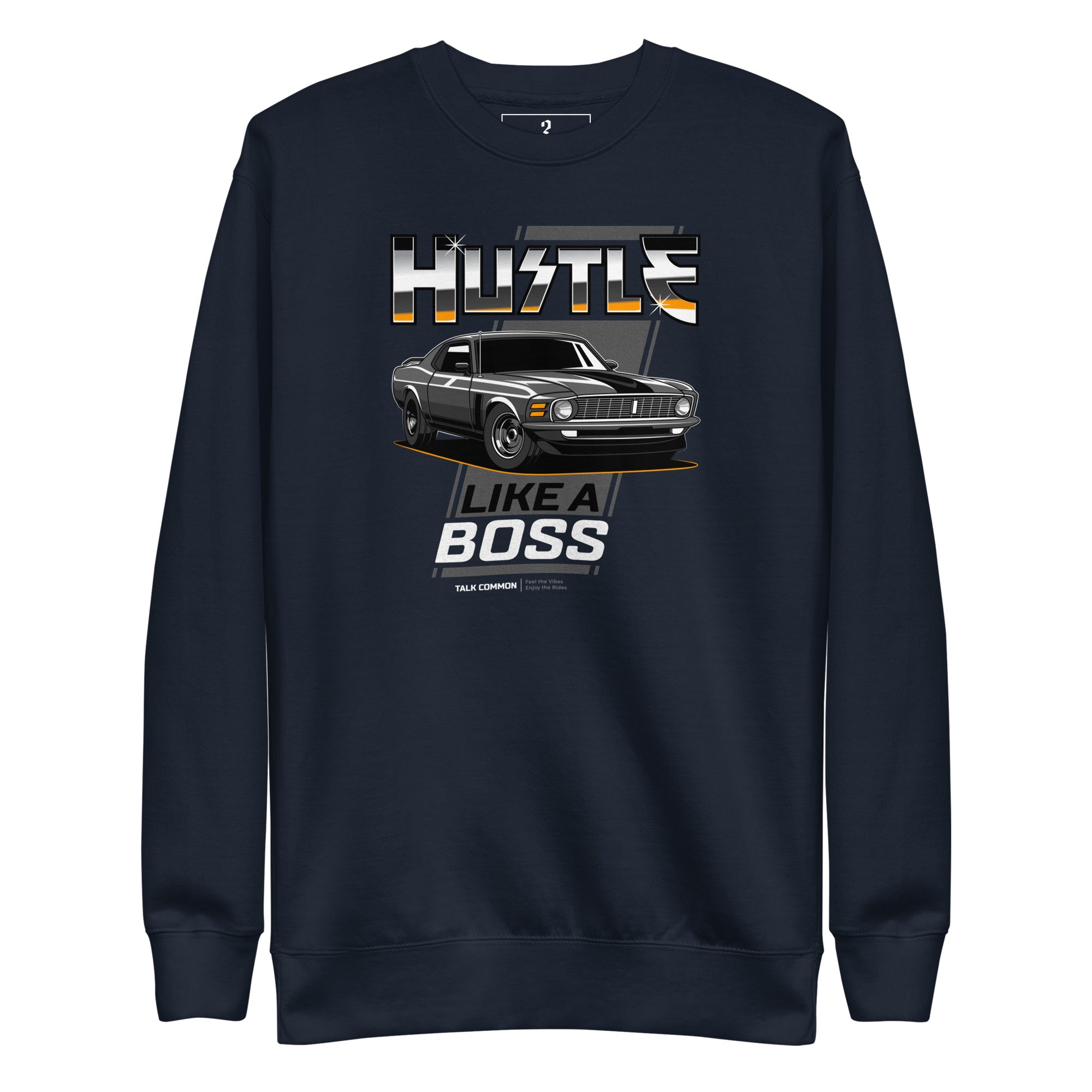 Mustang Boss Crewneck - white print