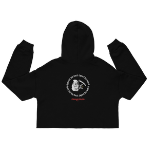 Midnight Misfits Hope for the Best Crop Hoodie