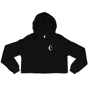 Midnight Misfits Hope for the Best Crop Hoodie